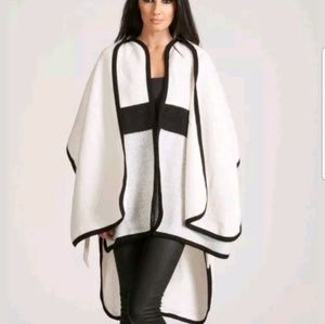 Three of something icicle blanket coat Size S